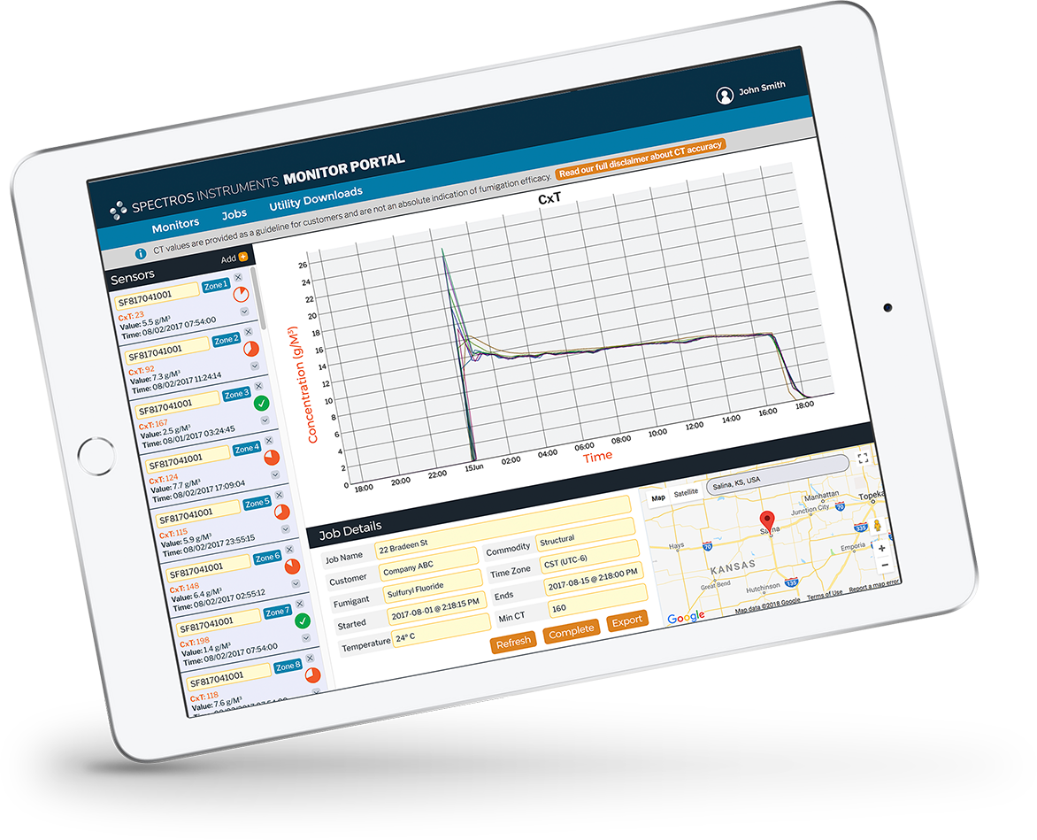 Image of a fumigation monitor